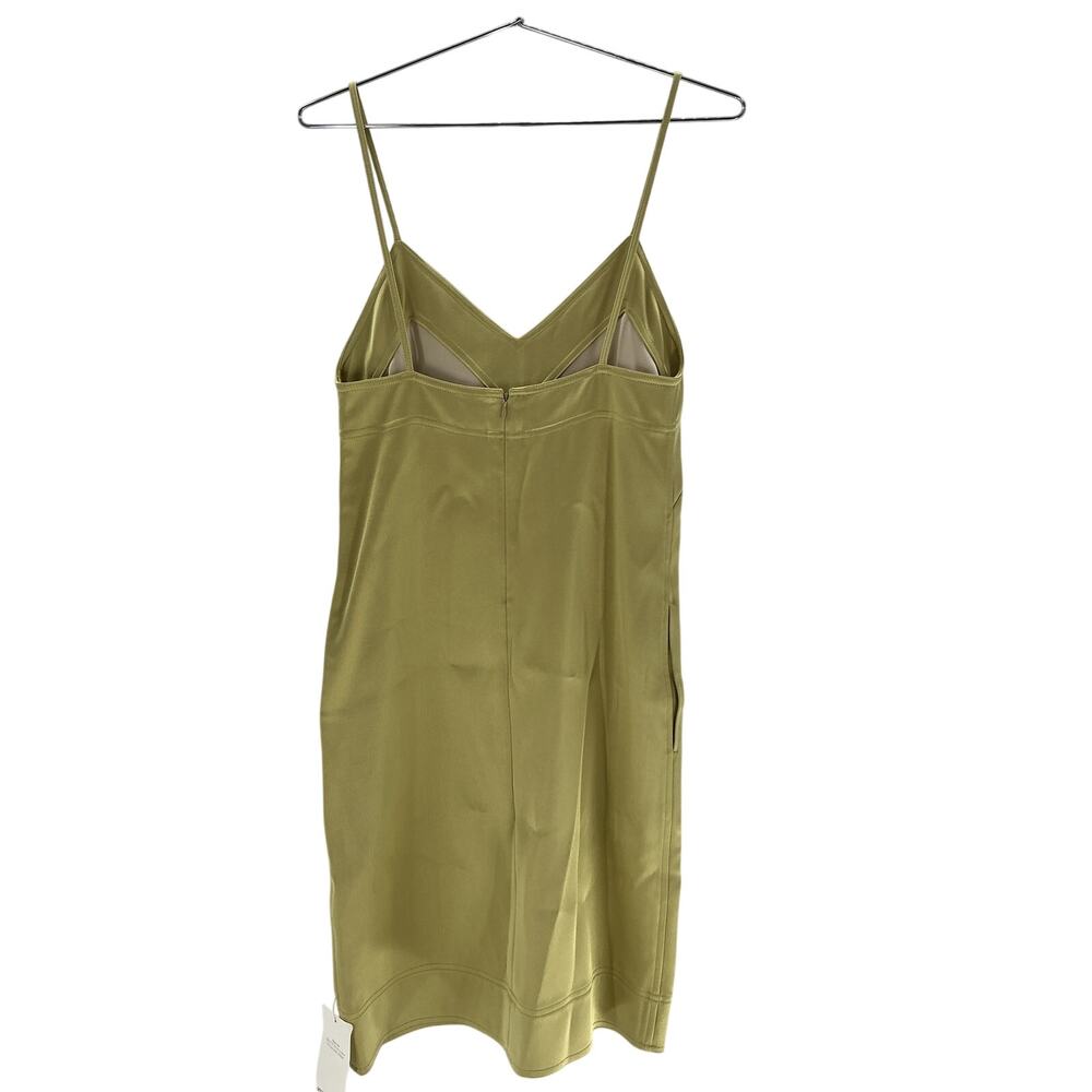 Toteme Satin Green Slip Dress Size 34 - Picture 3 of 4